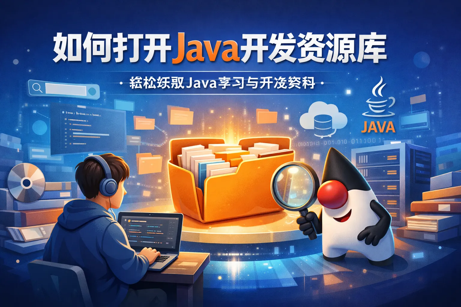 如何打开java开发资源库