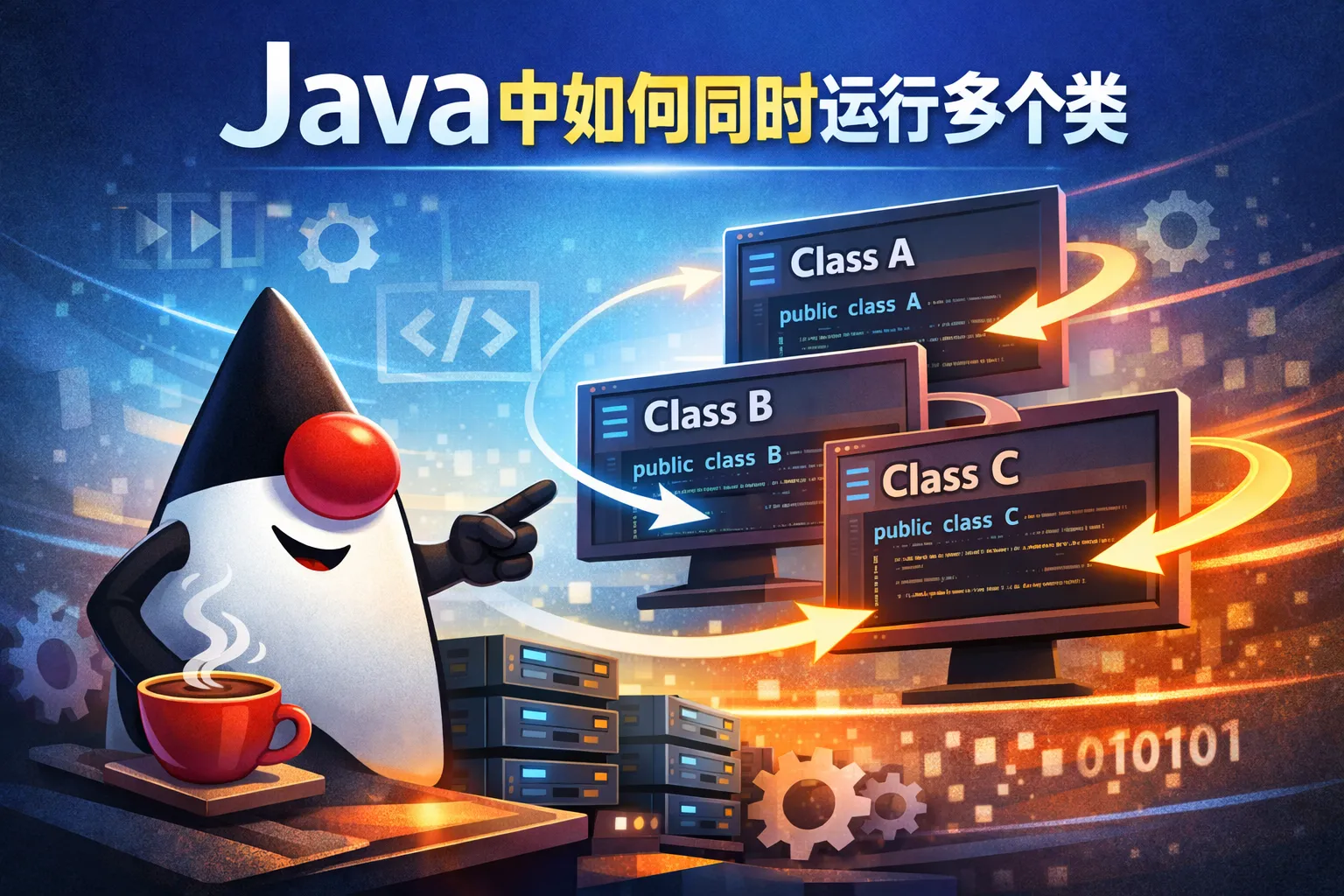 java中如何同时运行多个类