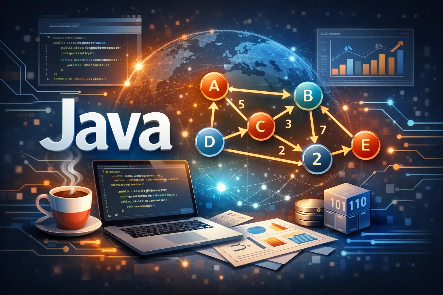 java 生成有向图