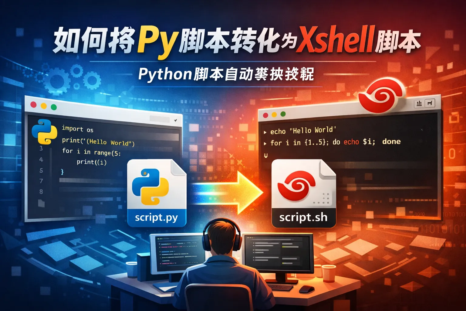 如何将py脚本转化为Xshell脚本