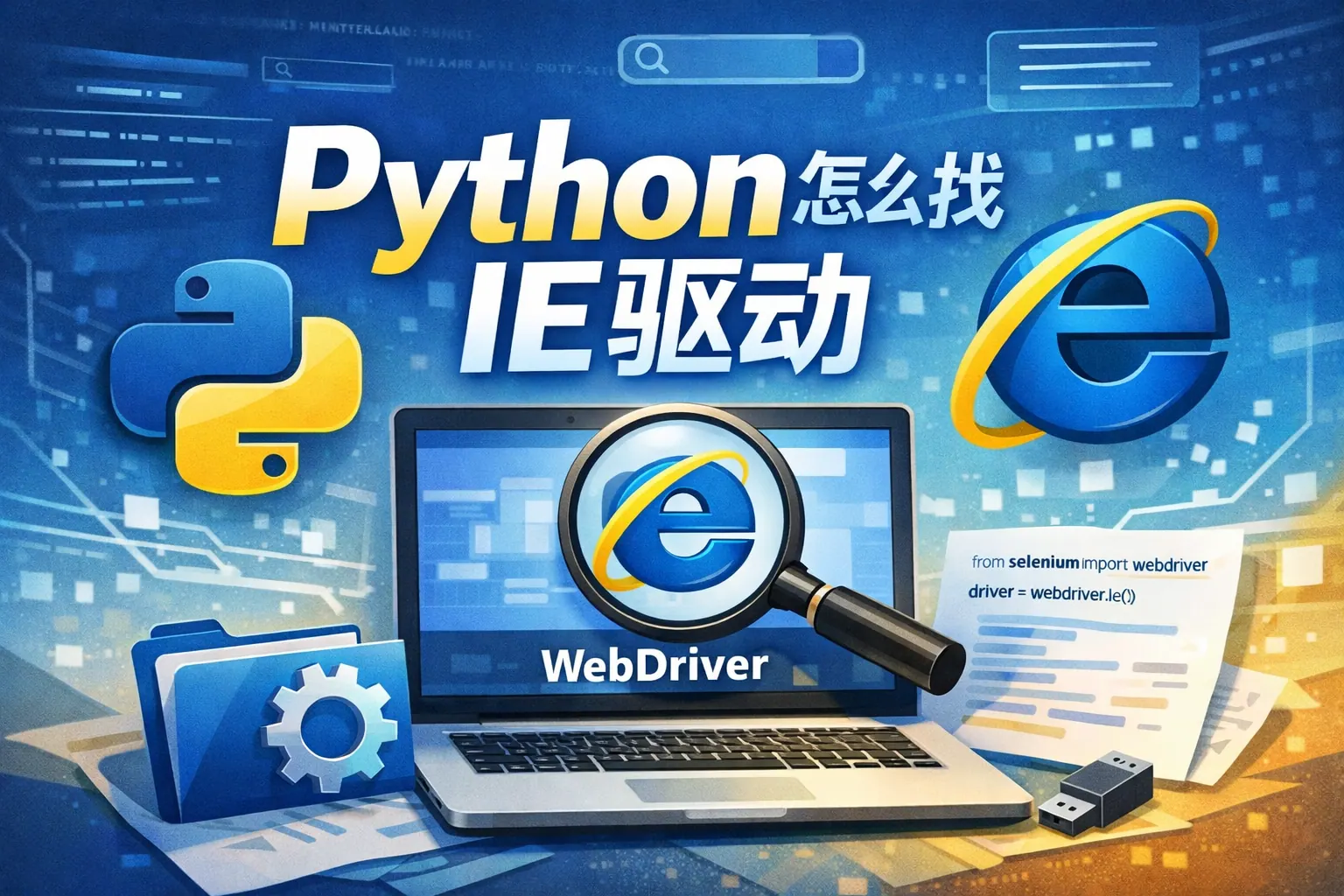 python怎么找ie驱动