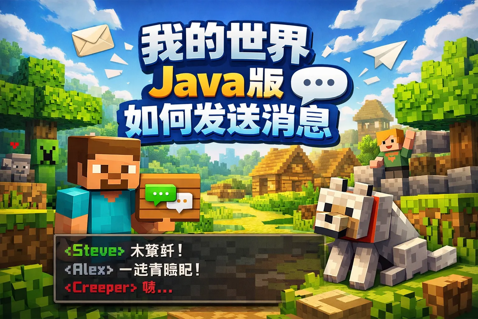 我的世界java版如何发送消息