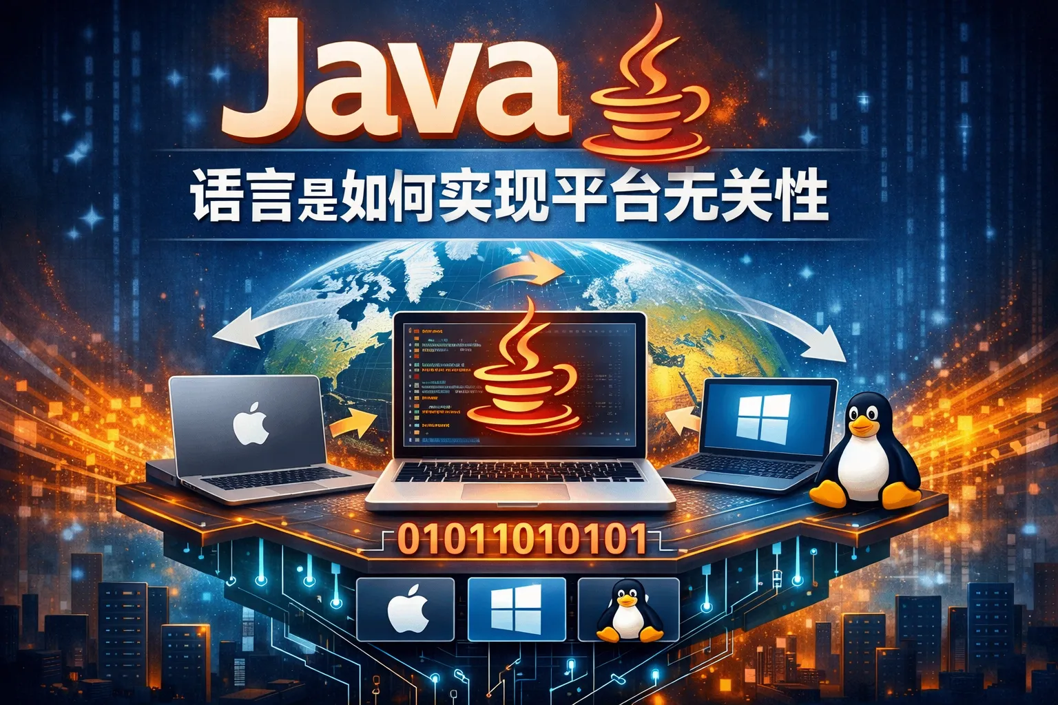 java语言是如何实现平台无关性的
