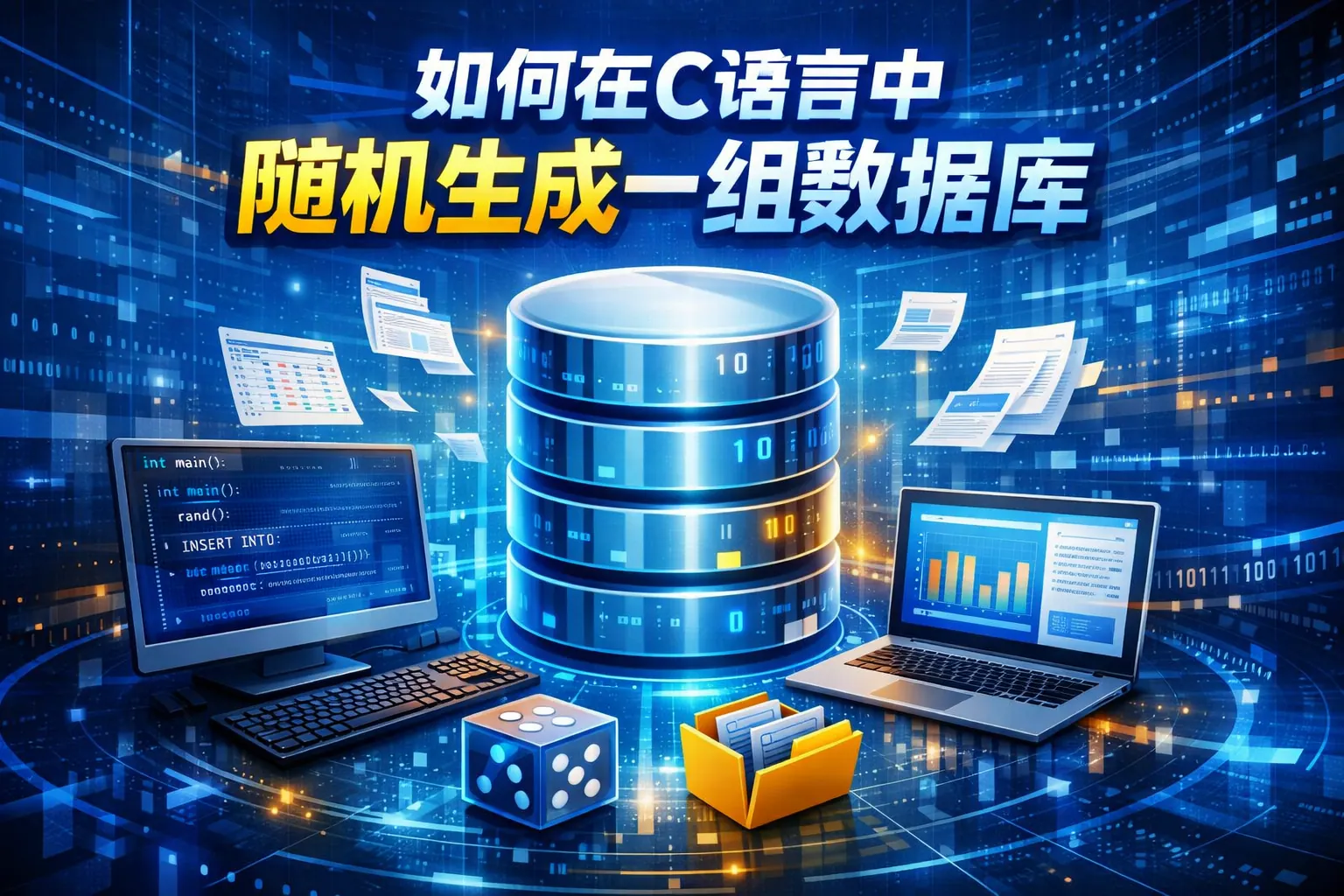 如何在c语言中随机生成一组数据库