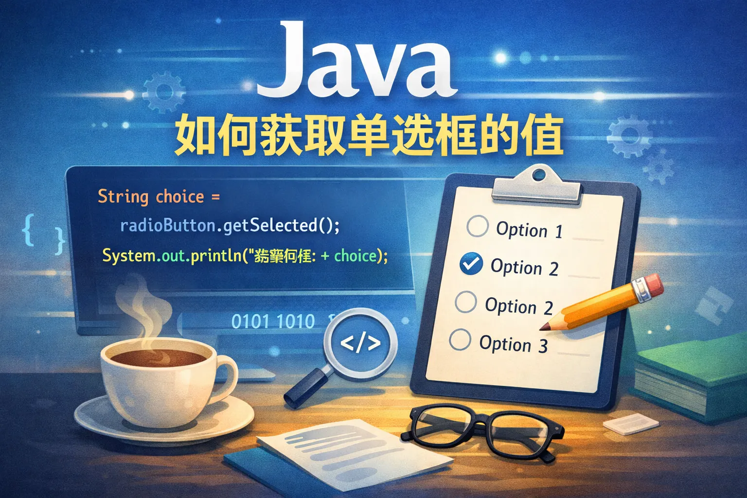 java如何获取单选框的值