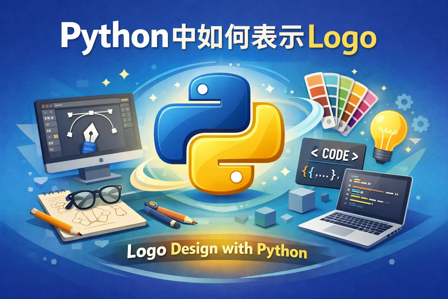 python中如何表示logo