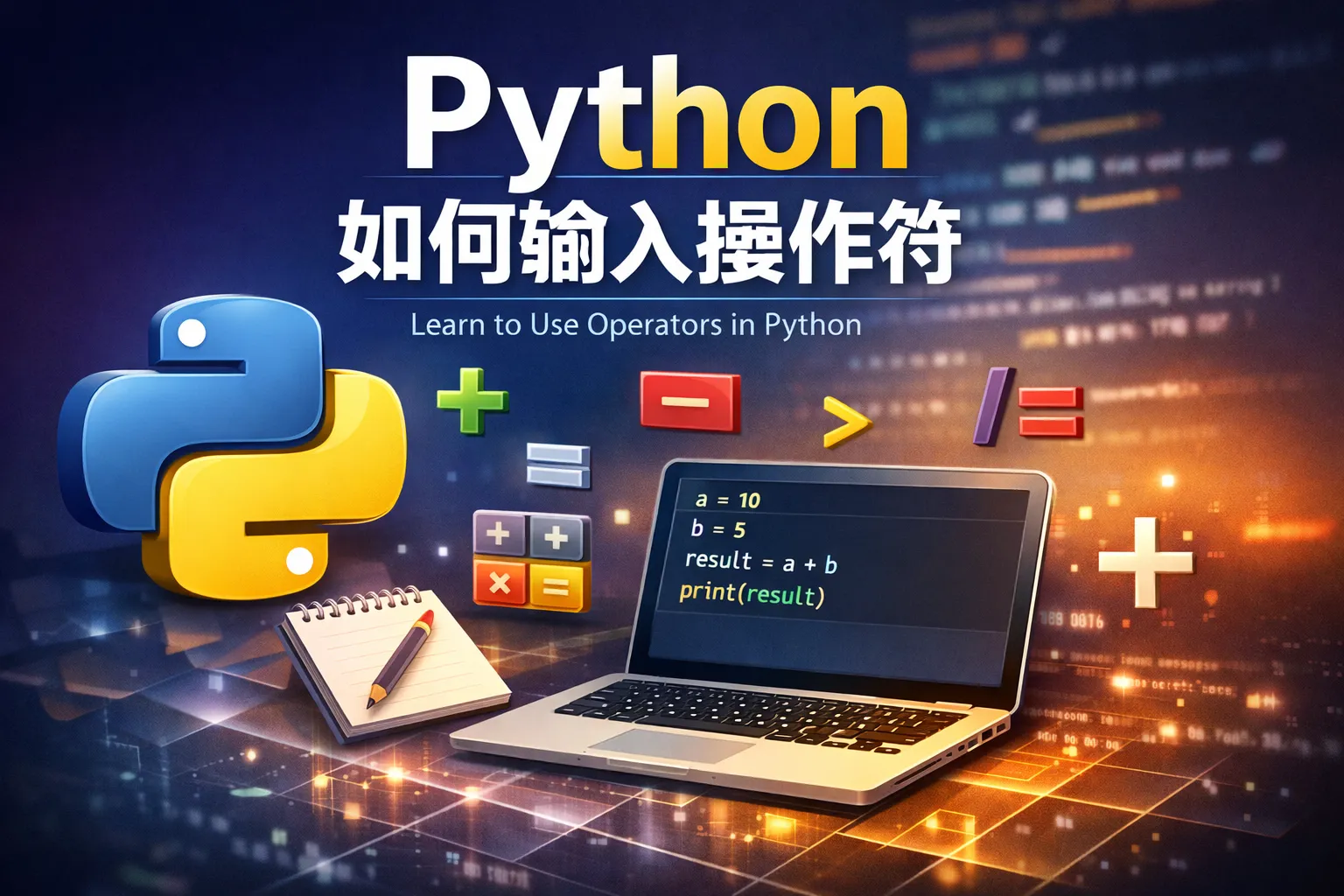 python如何输入操作符