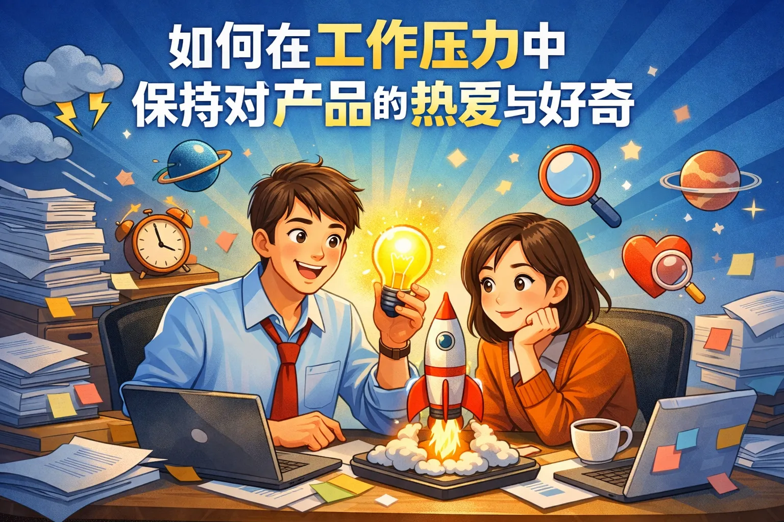 如何在工作压力中保持对产品的热爱与好奇