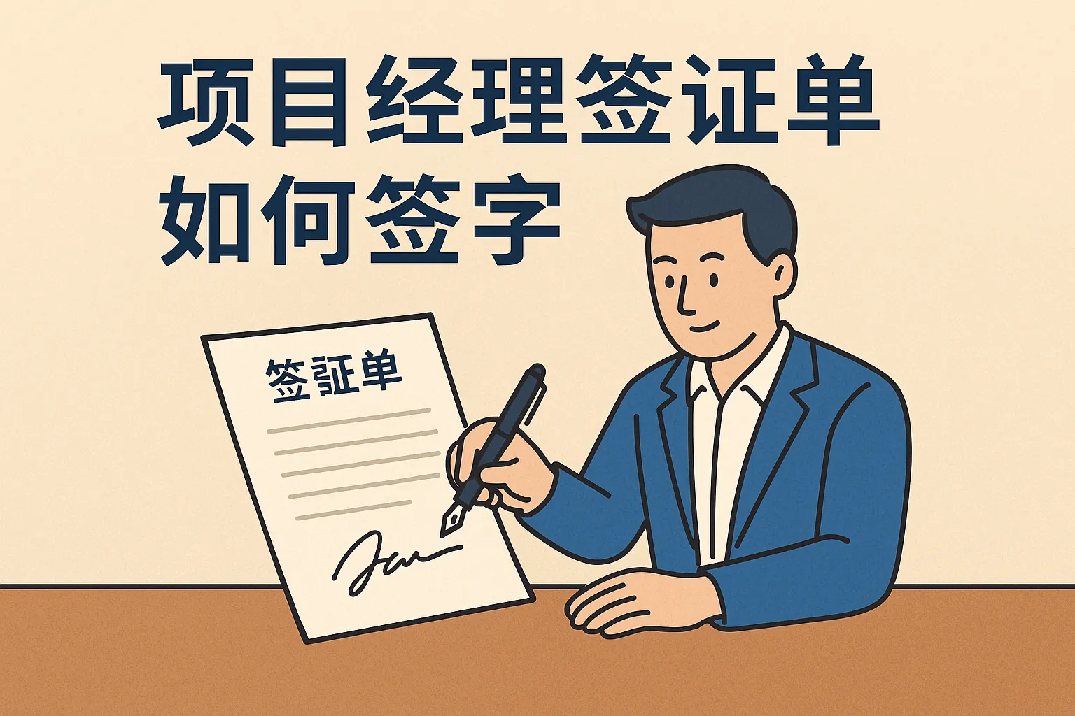 项目经理签证单如何签字