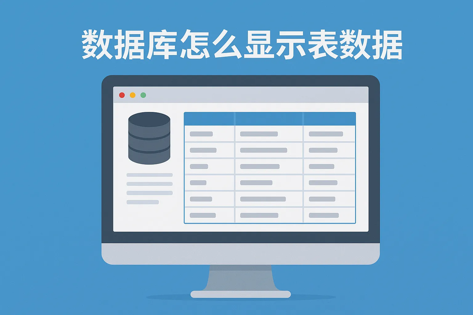 数据库怎么显示表数据