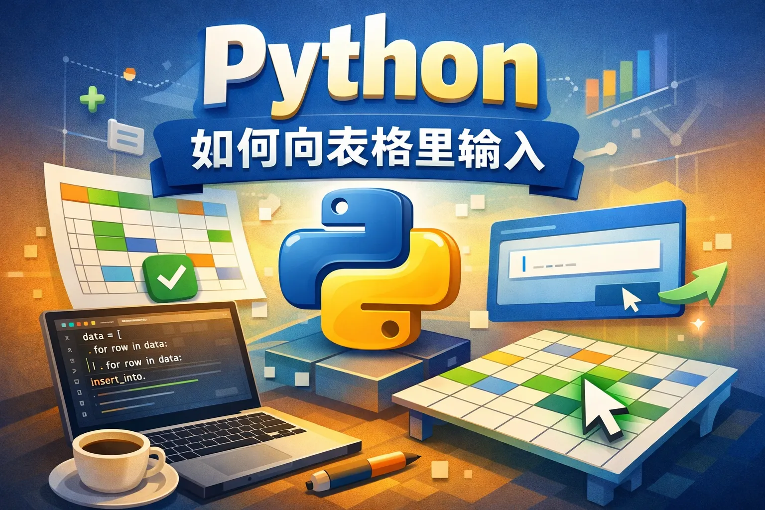 python如何向表格里输入