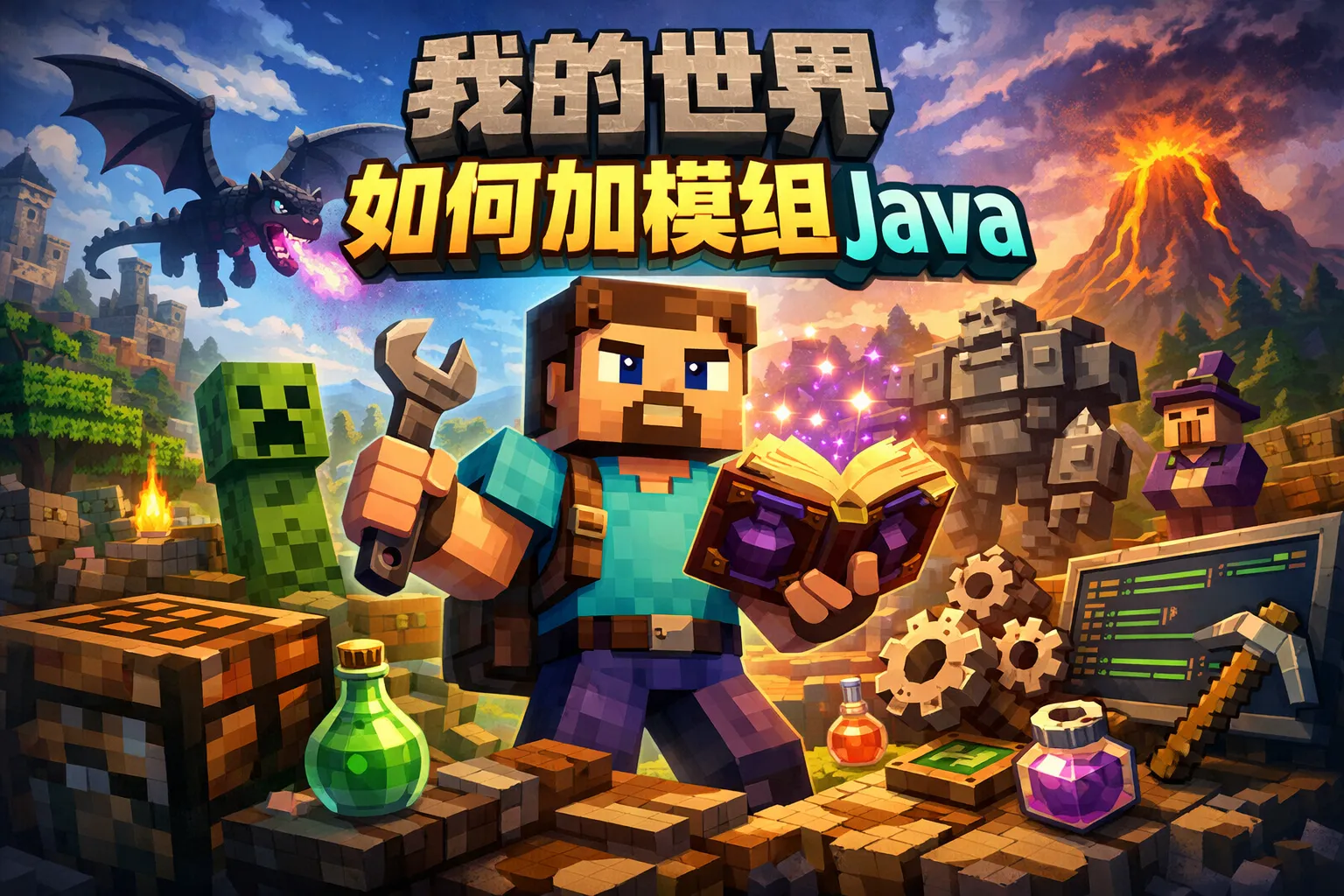 我的世界如何加模组java