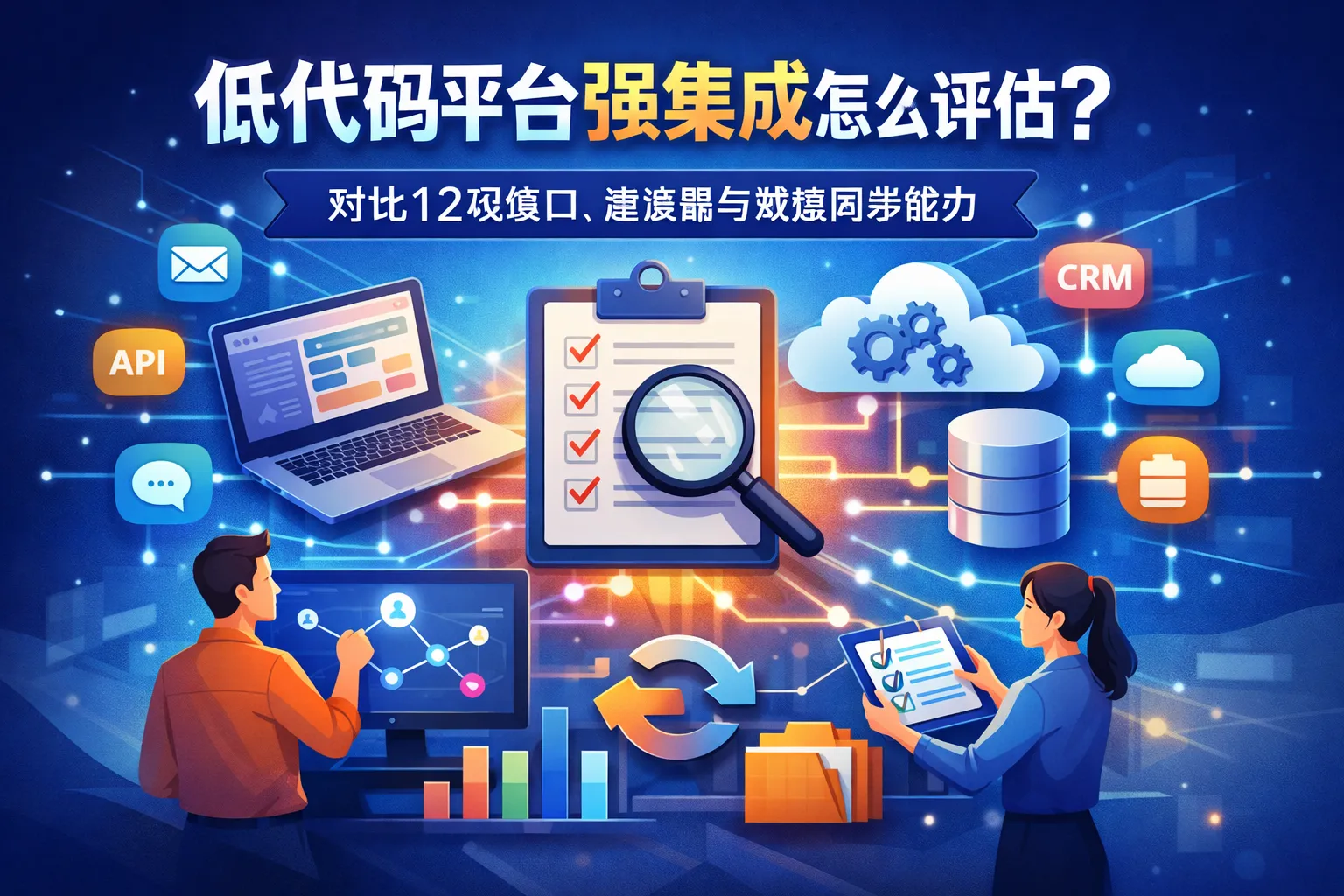 低代码平台强集成怎么评估?对比12项接口、连接器与数据同步能力