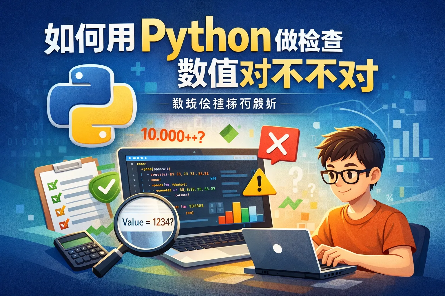 如何用python做检查数值对不对