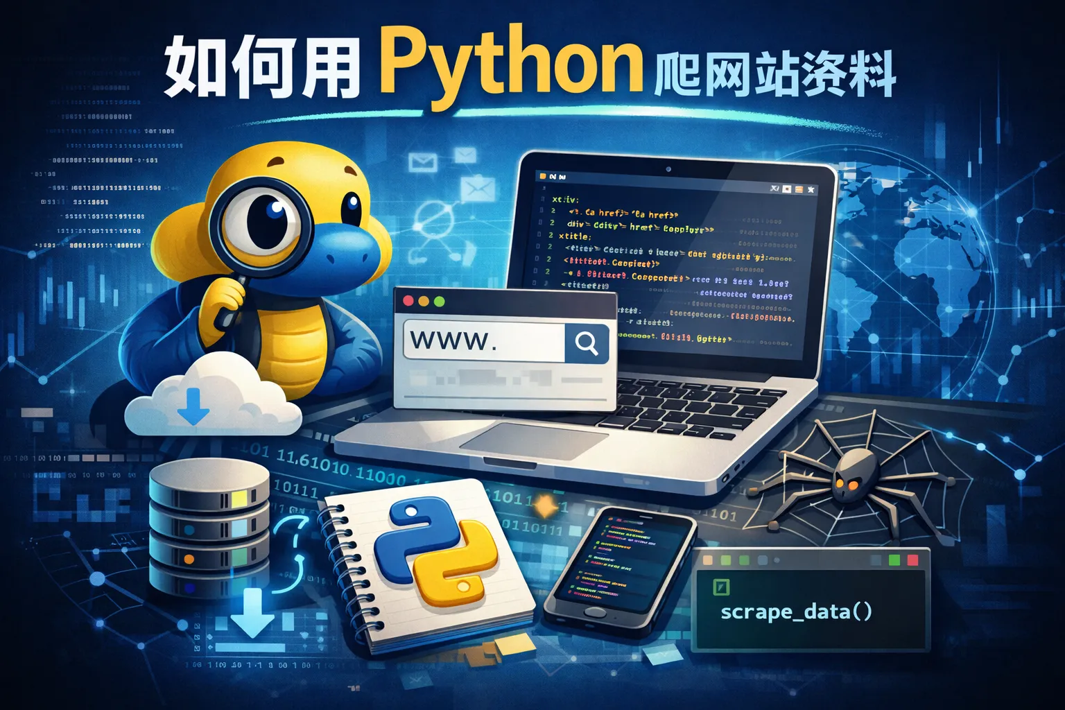 如何用python爬网站资料