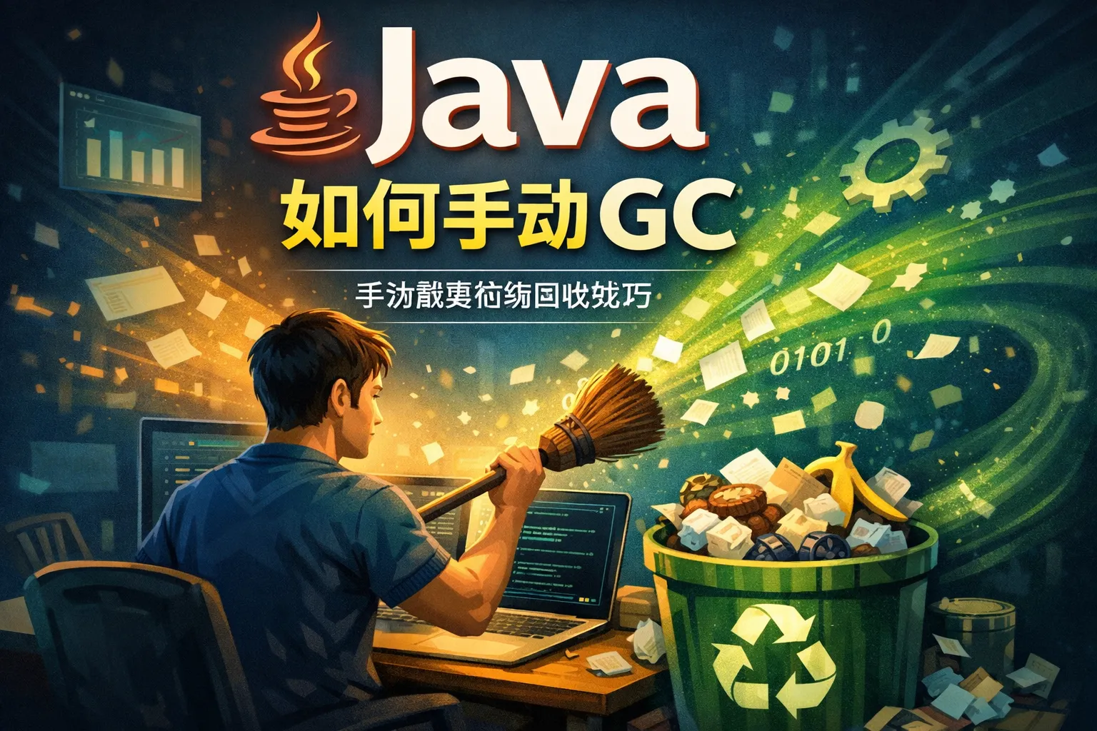 java如何手动gc