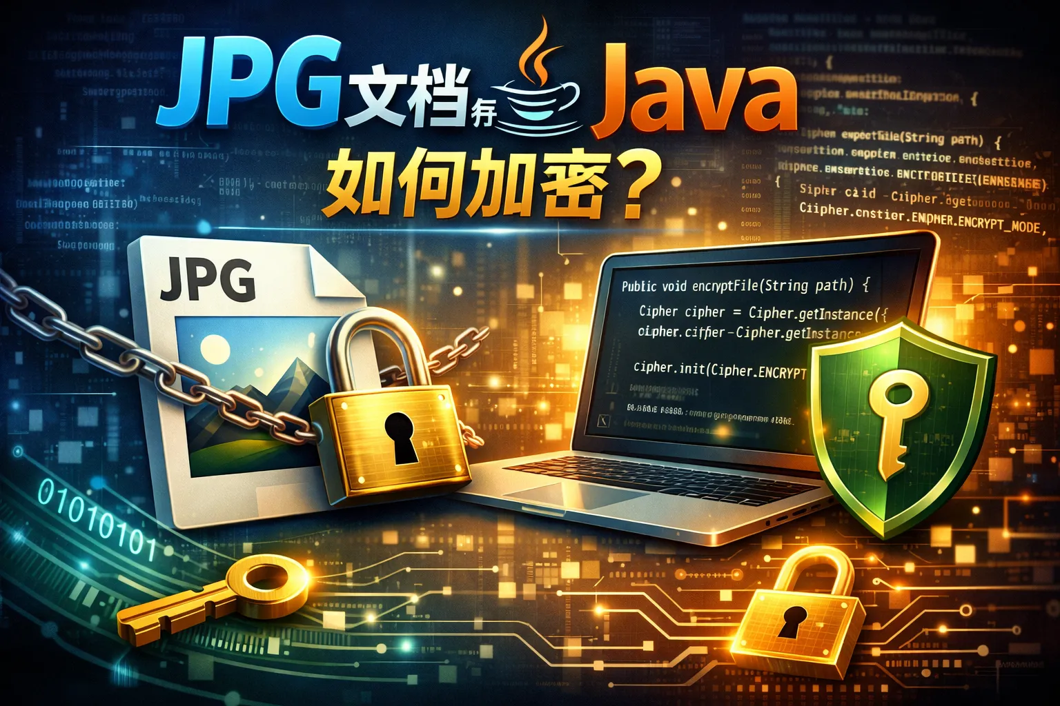 jpg文档在java如何加密的