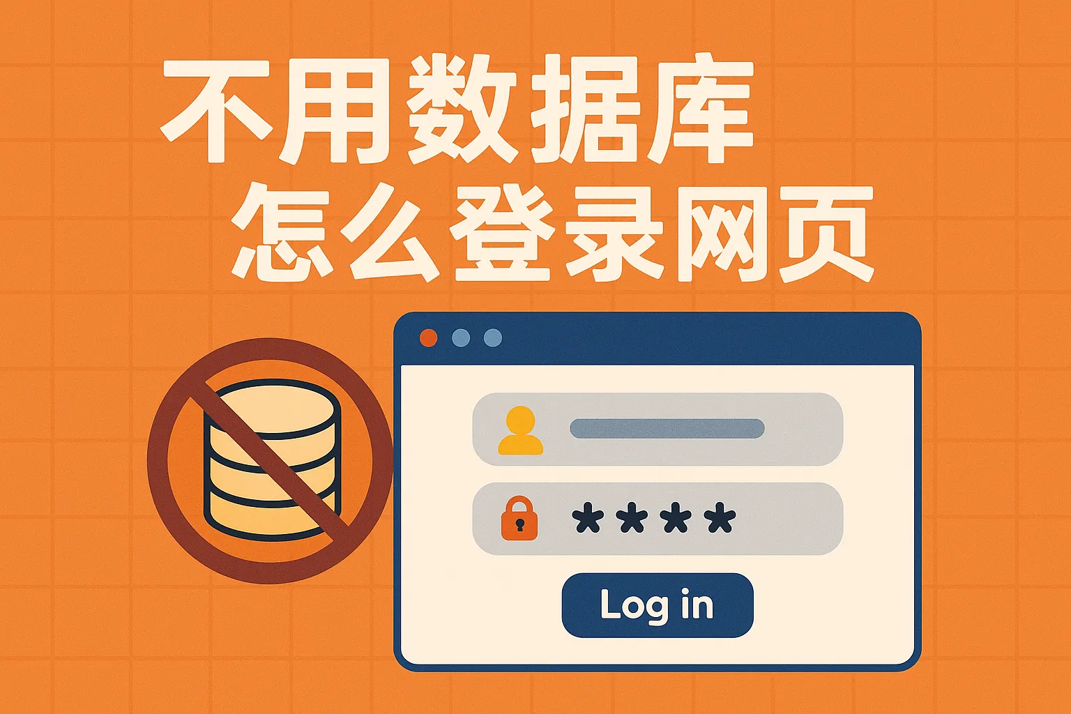 不用数据库怎么登录网页