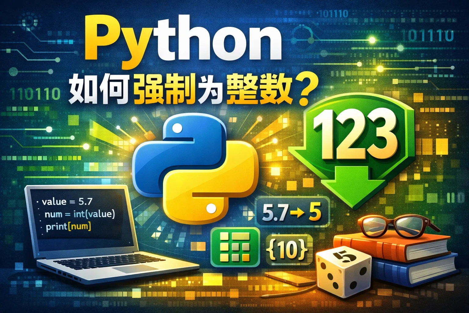 python如何强制为整数