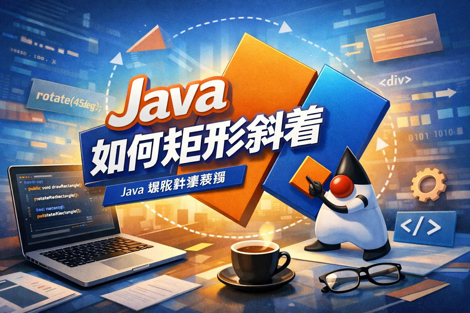 java 如何矩形斜着