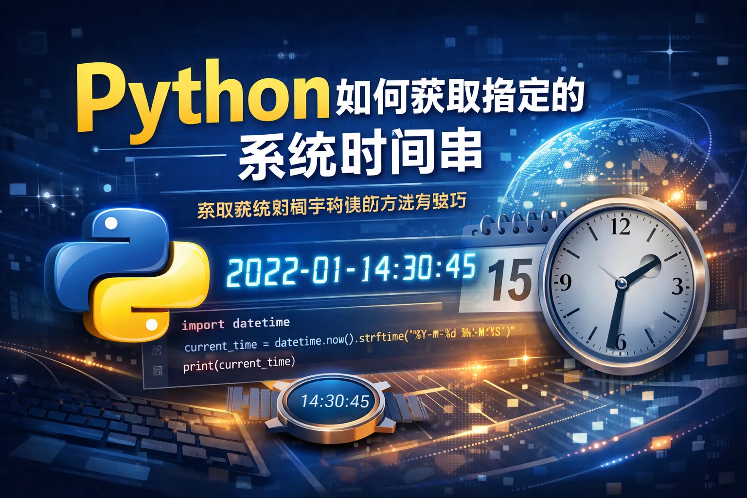 python如何获取指定的系统时间串