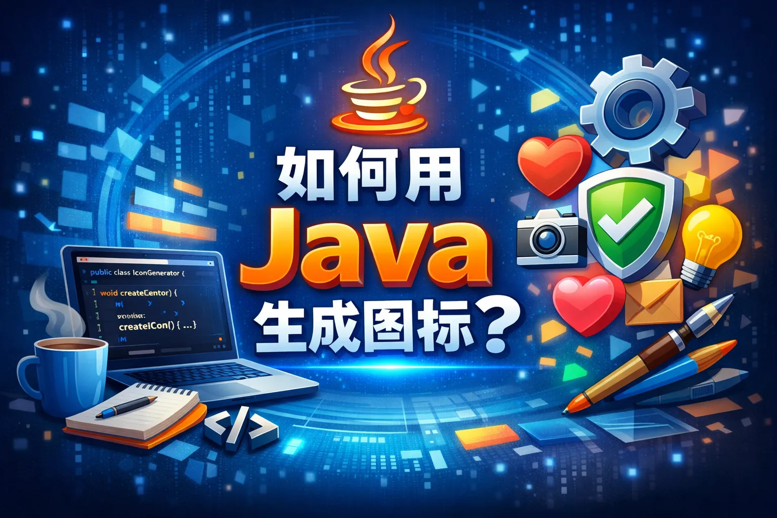 如何用java生成图标