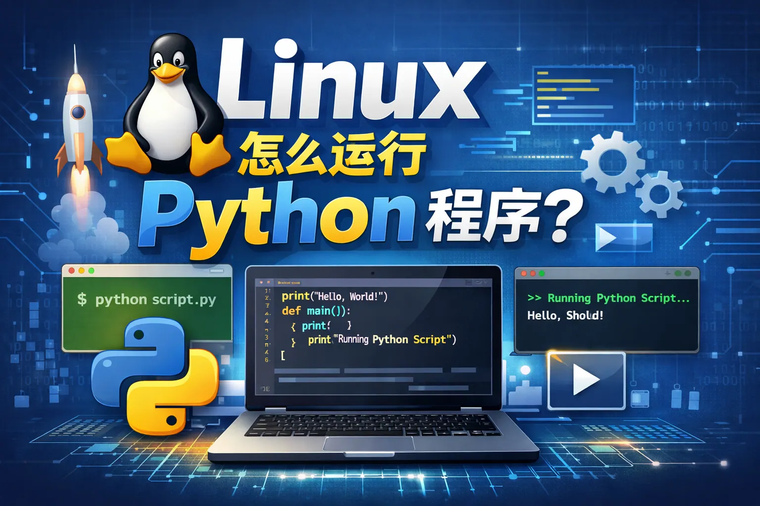 linux怎么运行python 程序