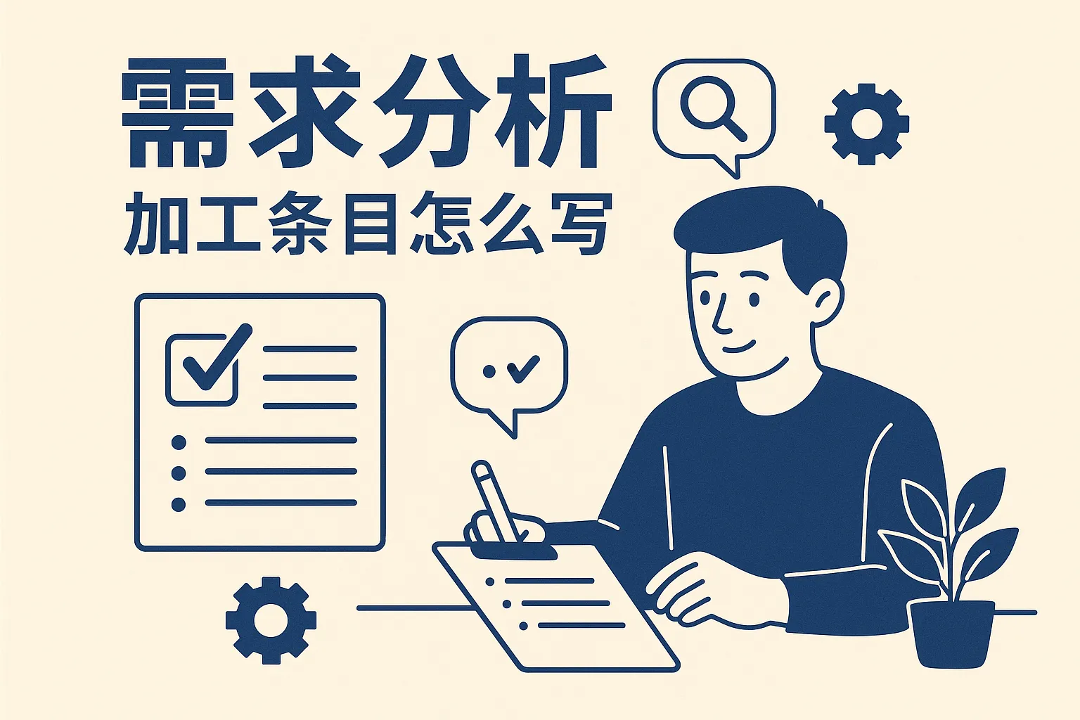 需求分析加工条目怎么写