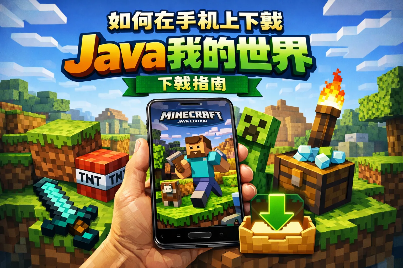 如何在手机上下载java我的世界