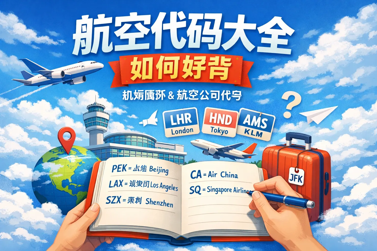 航空代码大全如何好背