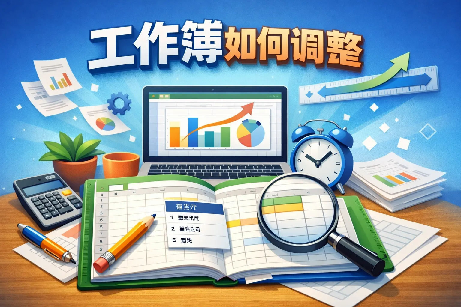 工作簿如何调整