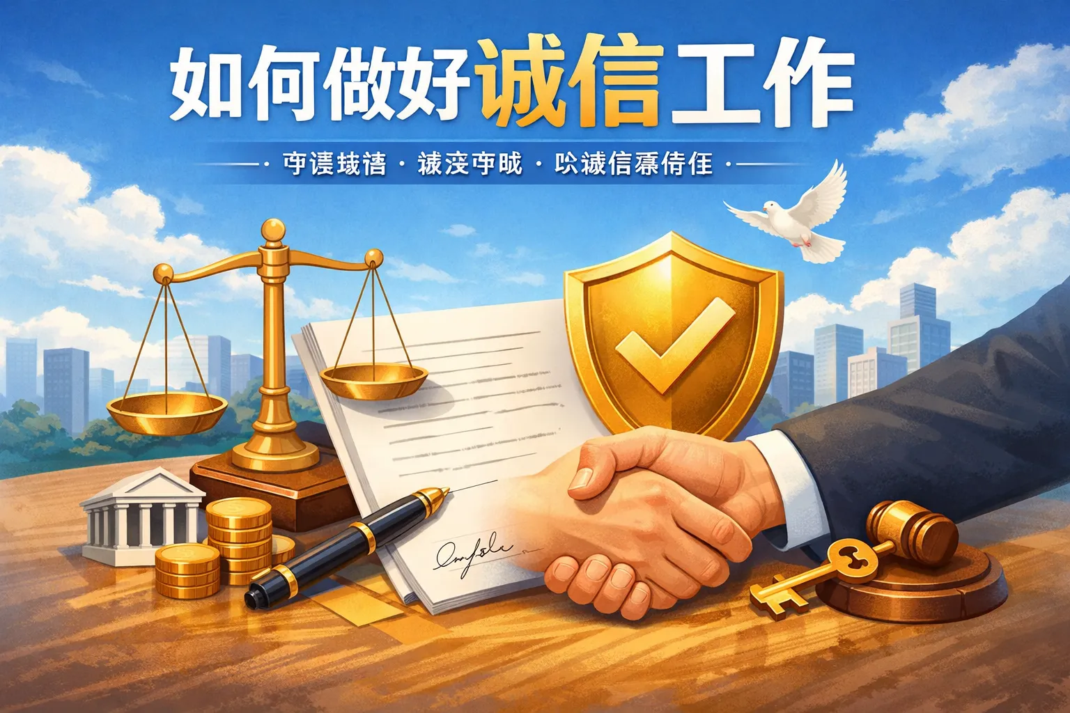 如何做好诚信工作