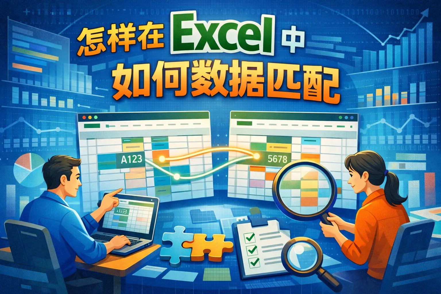 怎样在Excel 中如何数据匹配