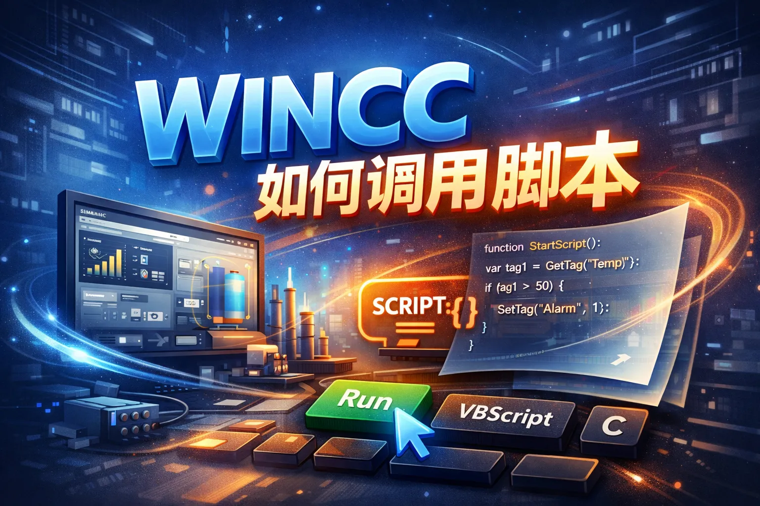 wincc如何调用脚本
