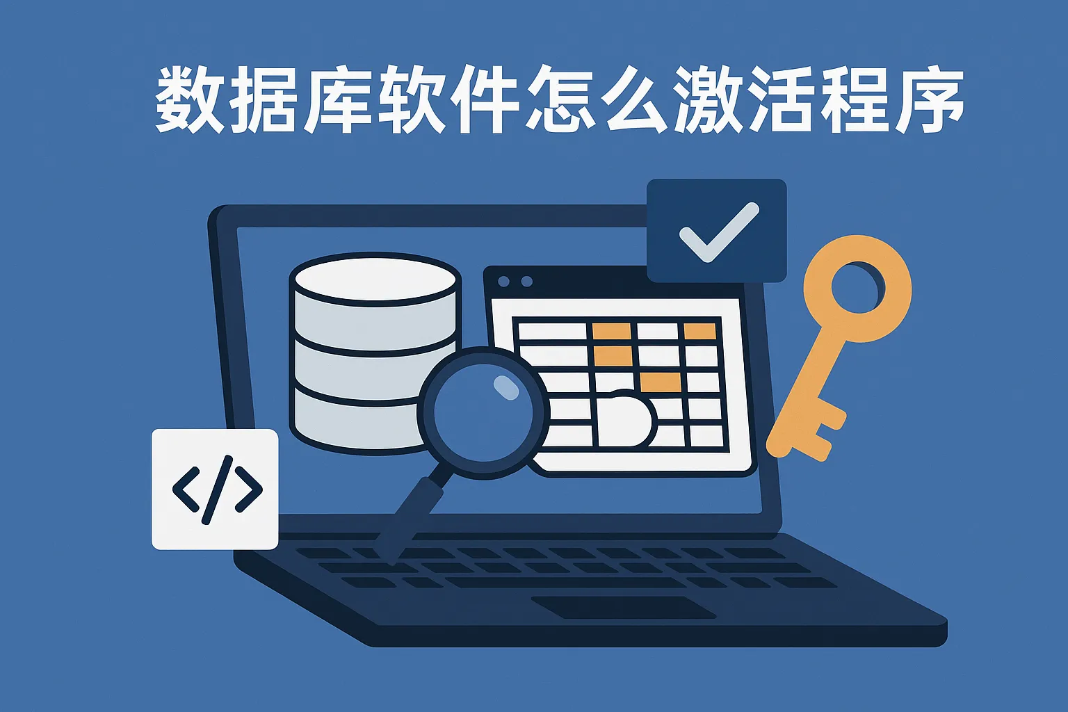 数据库软件怎么激活程序