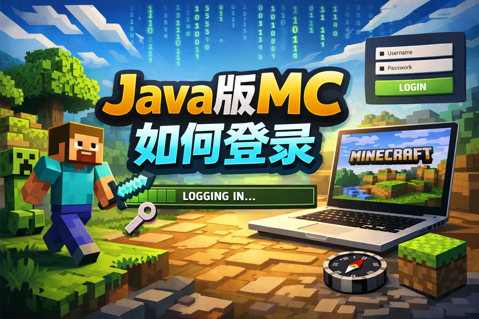 java版mc如何登录