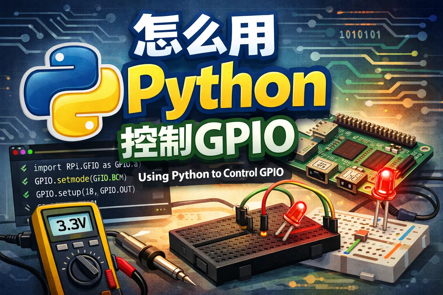 怎么用python控制gpio