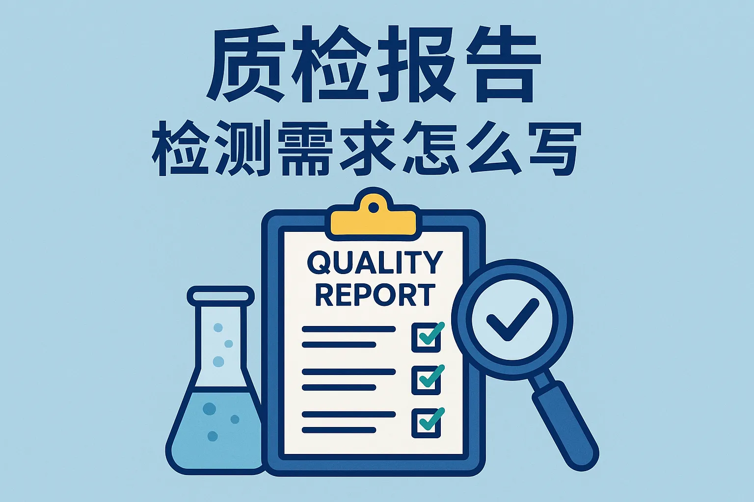 质检报告检测需求怎么写