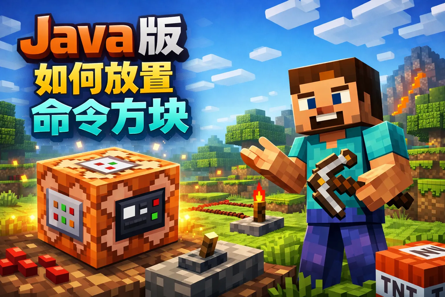 java版如何放置命令方块