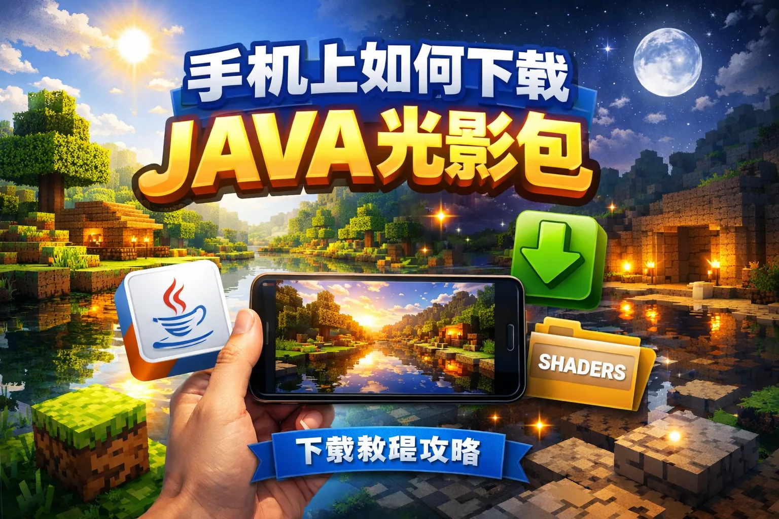 手机上如何下载java光影包