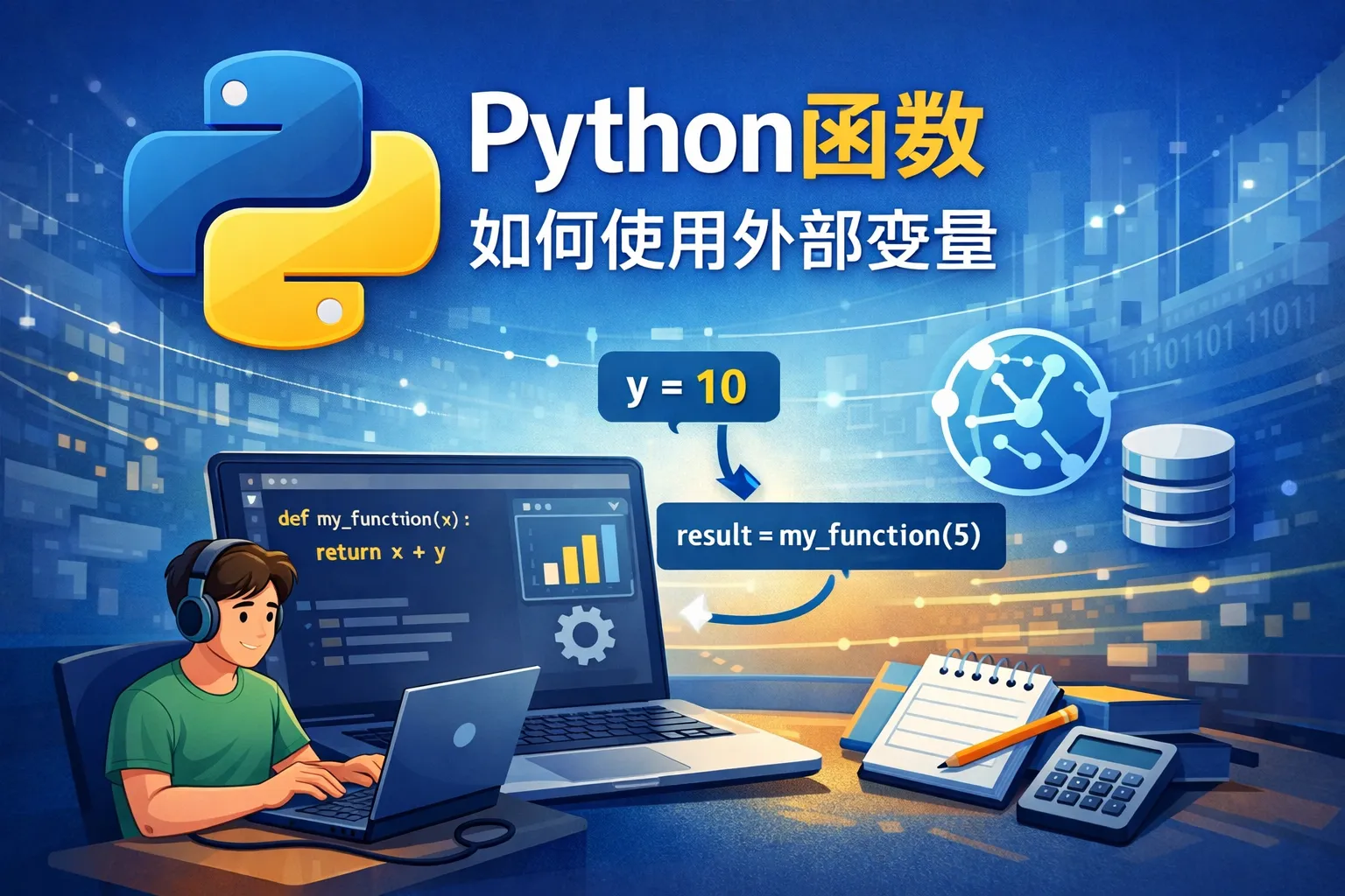 python函数如何使用外部变量
