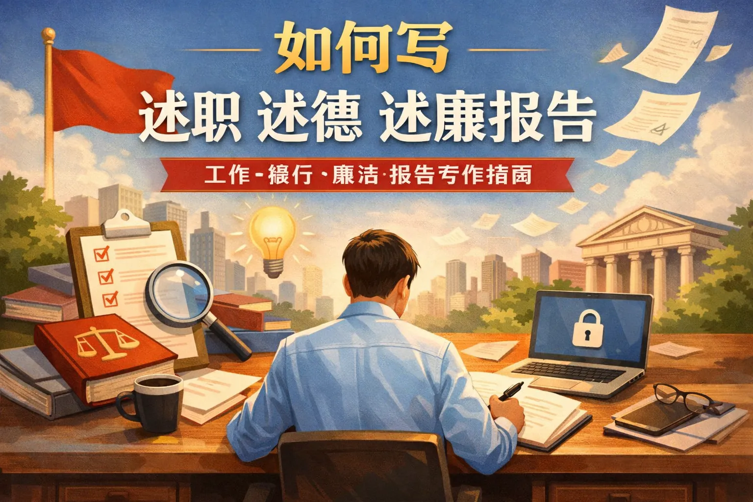 如何写述职述德述廉报告