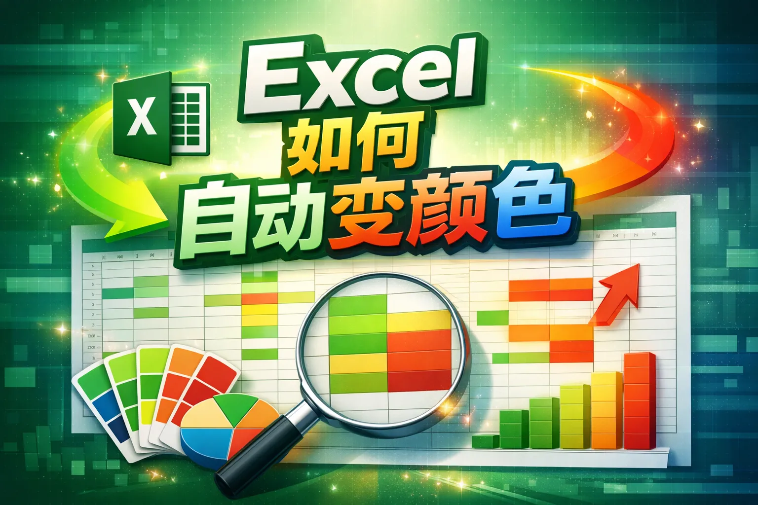 制表excel如何自动变颜色
