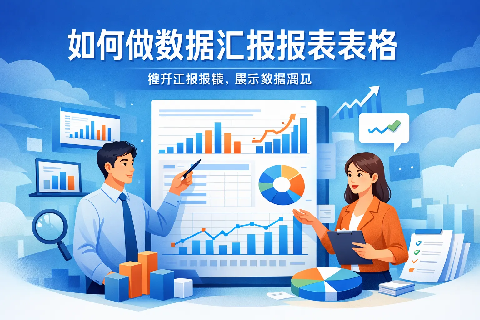 如何做数据汇报报表表格