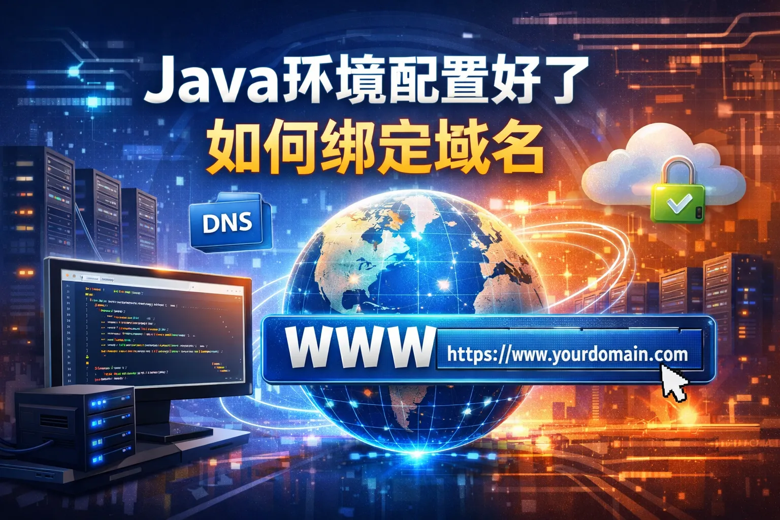 java环境配置好了如何绑定域名