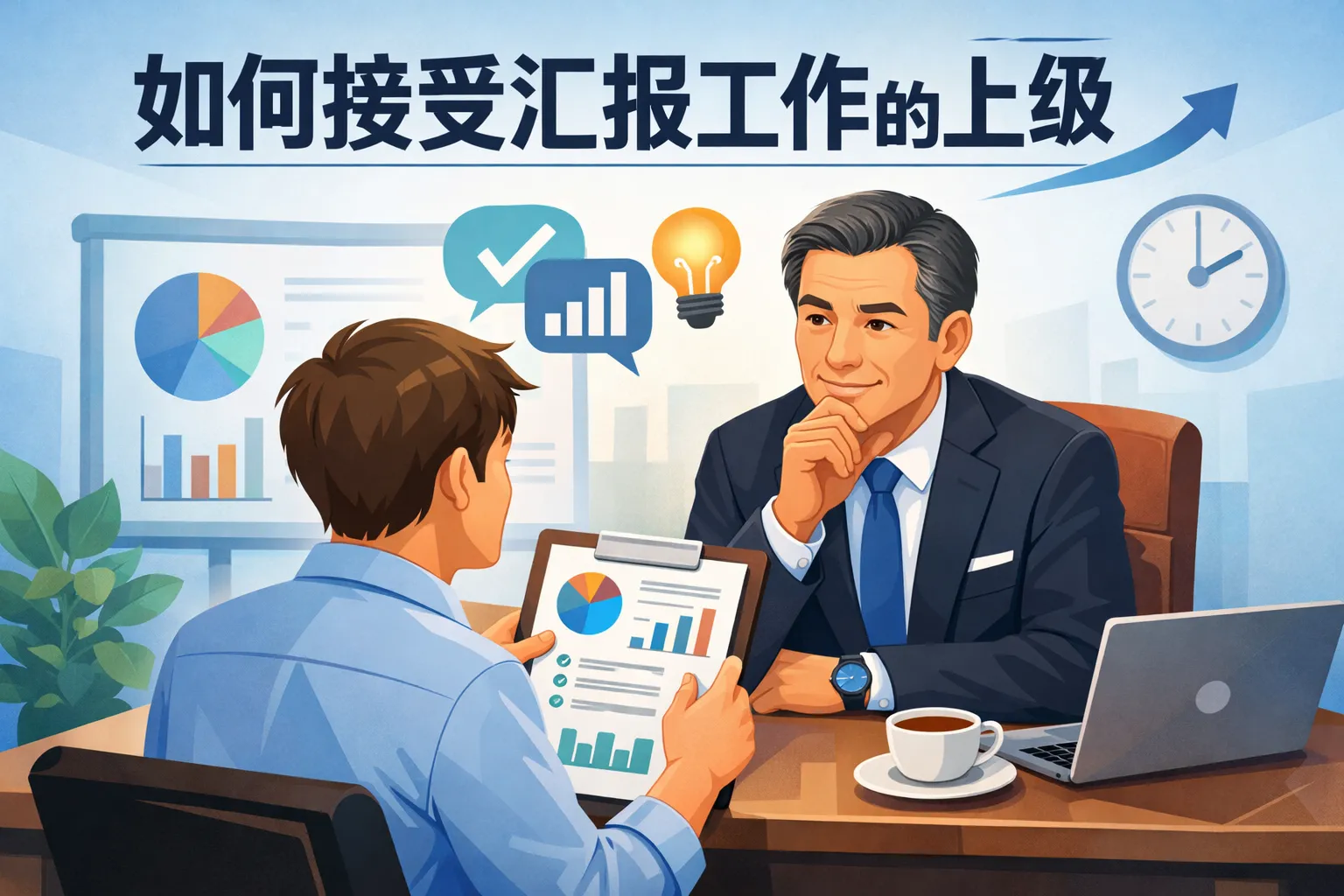 如何接受汇报工作的上级