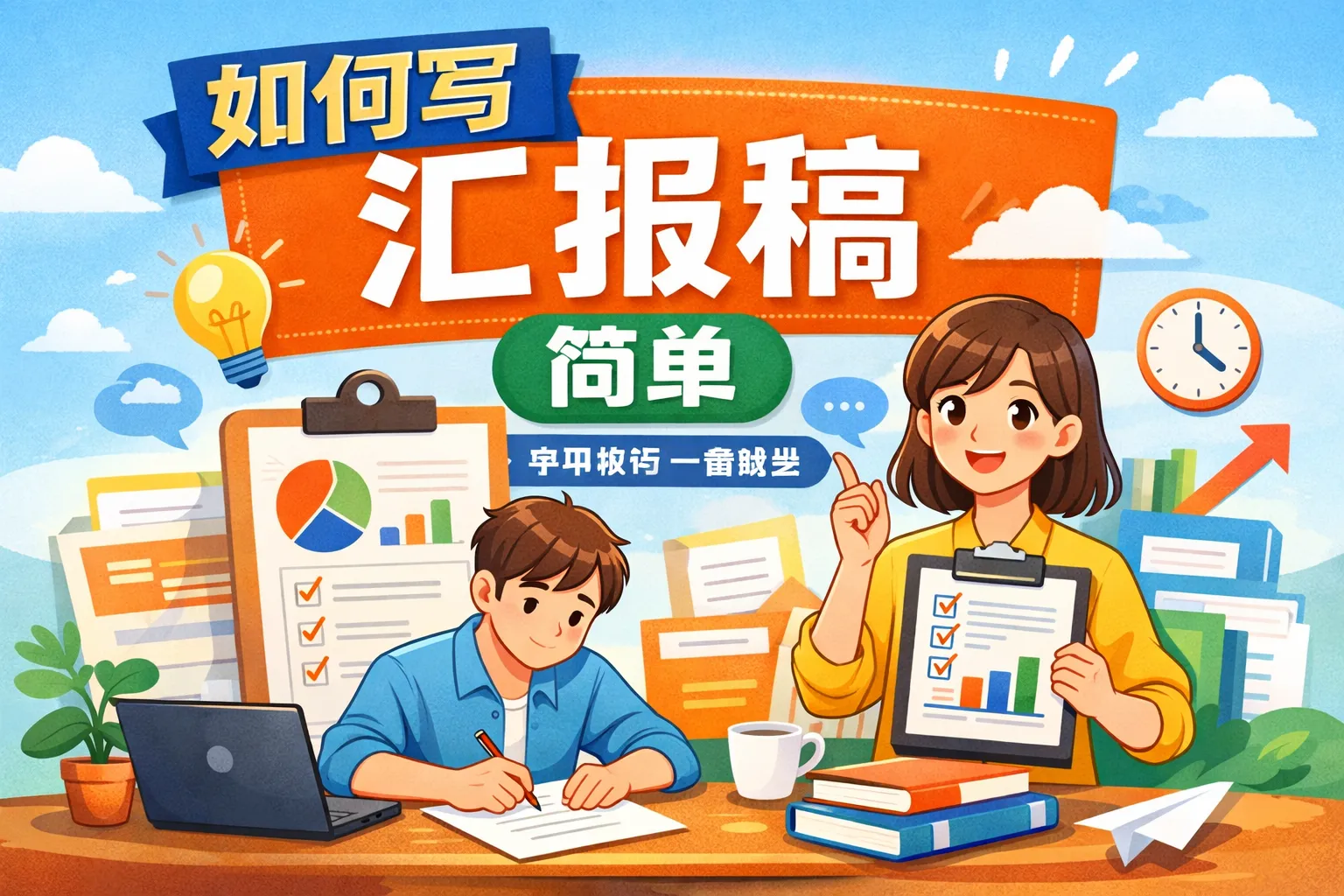 如何写汇报稿简单