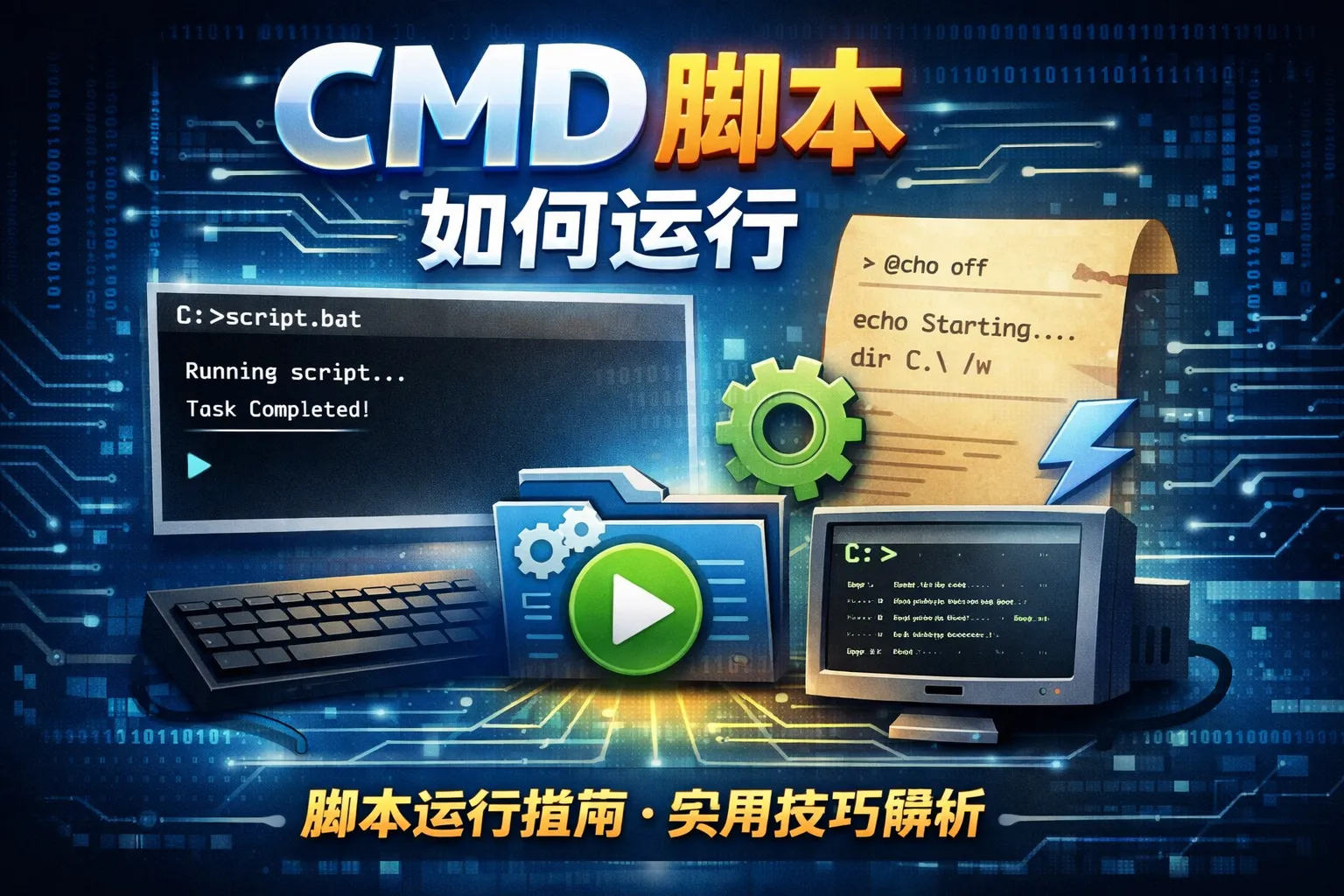 CMD脚本如何运行