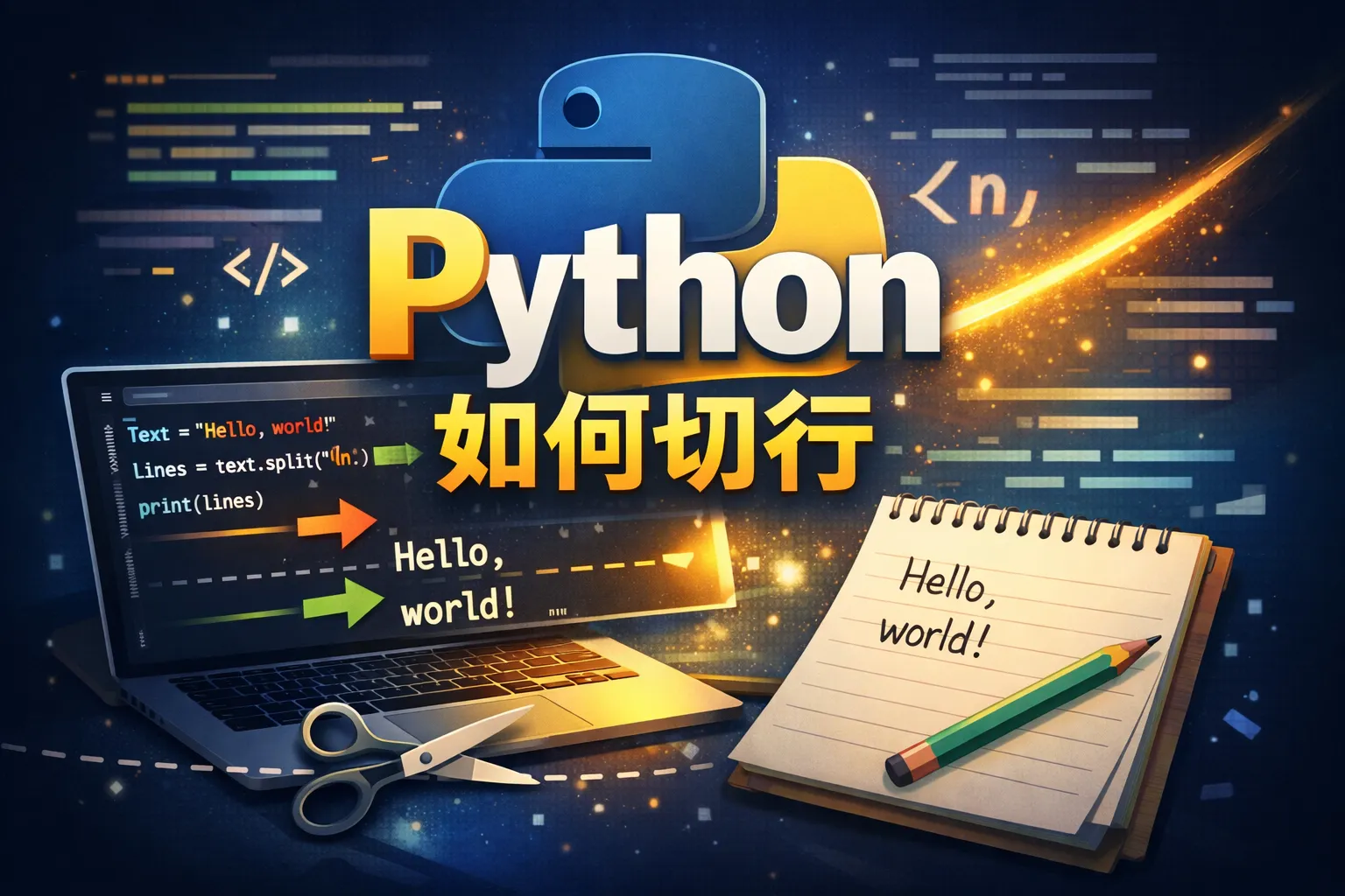python如何切行