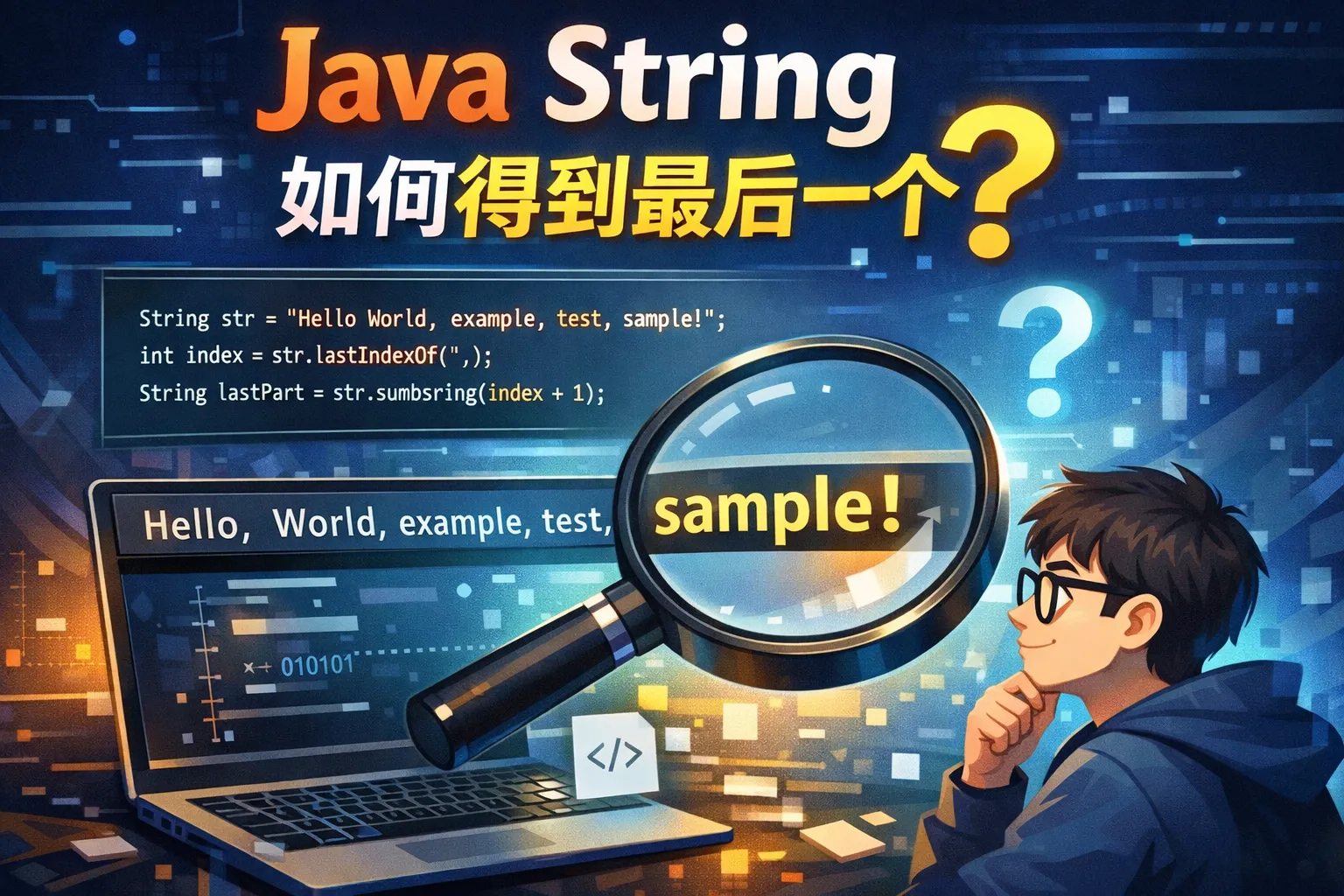 java string 如何得到最后一个